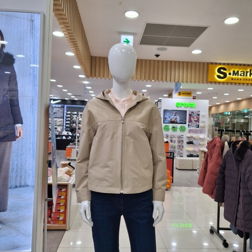 인조가죽 배색 점퍼 1M21302_KJ