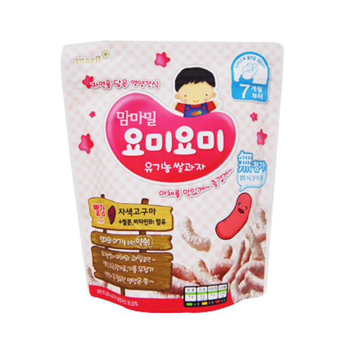 매일유업 맘마밀 요미요미 유기농 쌀과자 7개월부터 빨강 25g