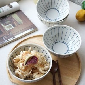  로터스 면기 우동기 라면기 우동 라면 그릇 4P