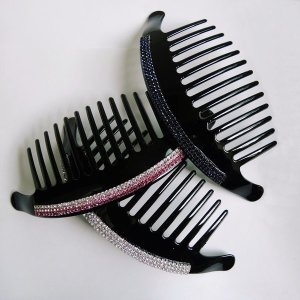 Myacc 큐빅 빗핀줄란 헤어빗핀 비녀핀_이미지