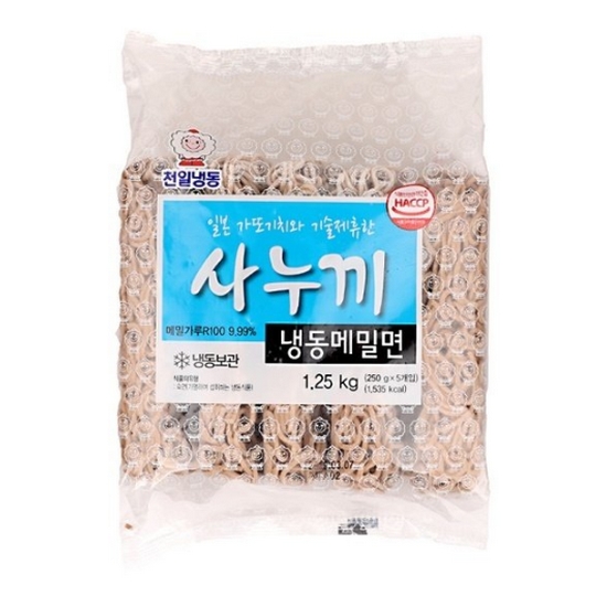 천일식품 사누끼 냉동 메밀면 1.25kg이미지입니다. 누르면 해당 게시물로 새창이동합니다.