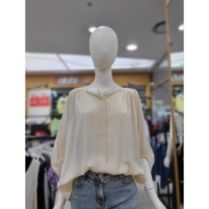  Ab.f.z 세이브존05 차이나넥 셔링 볼륨소매 5부 블라우스 lfy3qb31 S17173771