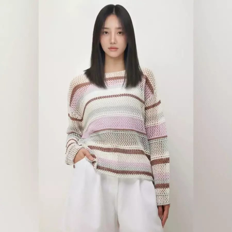 멀티 스트라이프 코튼 메쉬 니트SP43631 SP43631JEL 1178307