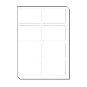 ��ũ�̵�� �󺧿��� 8ĭ(2X4) A4