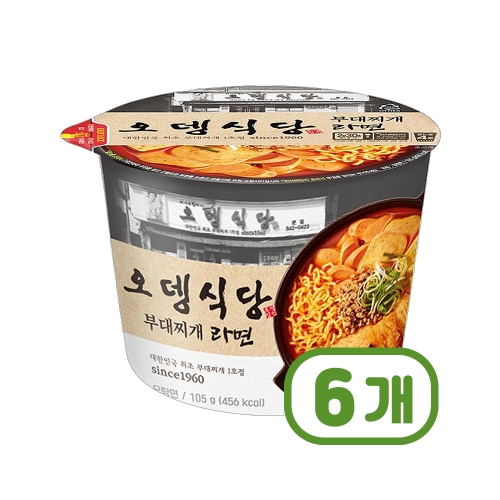 오뚜기 오뎅식당 부대찌개라면 105g (6개)_이미지