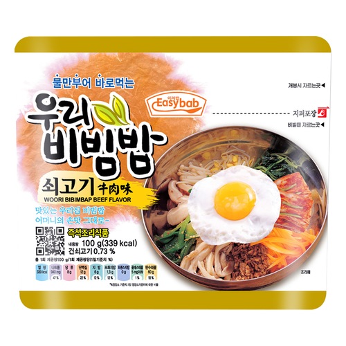 참미푸드 이지밥 우리 비빔밥 쇠고기 100g (1개)_이미지