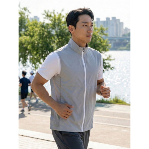 이지바이 BFL 남성 메쉬플라이 경량 통기성 우븐 메쉬 조끼 베스트 M7SV04_이미지