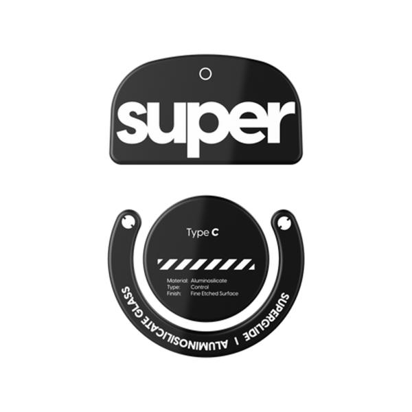 Pulsar 로지텍 GPRO X 슈퍼라이트 전용 슈퍼글라이드 글라스 마우스피트 블랙 (type-C)_이미지