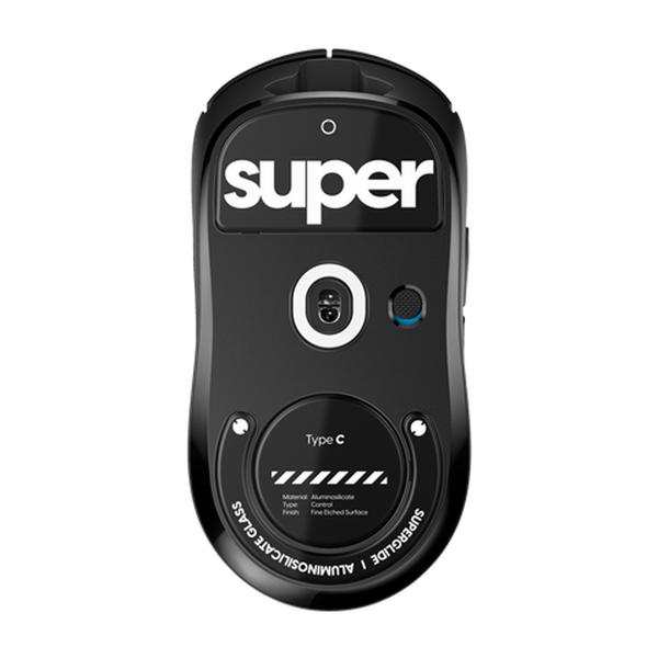Pulsar 로지텍 GPRO X 슈퍼라이트 전용 슈퍼글라이드 글라스 마우스피트 블랙 (type-C)_이미지