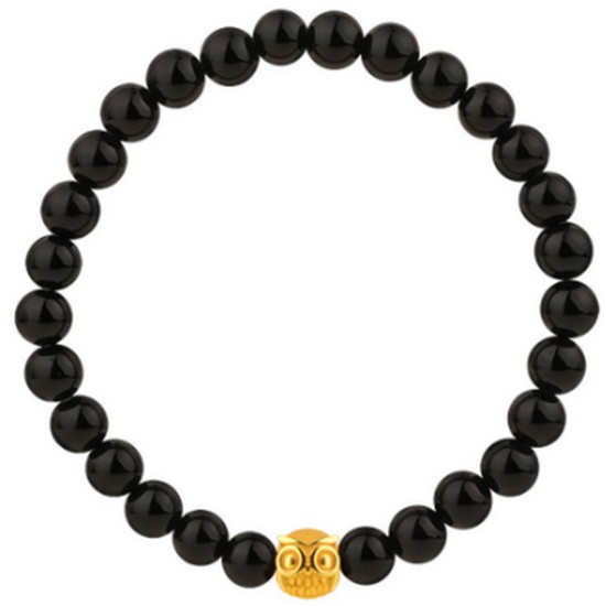 볼 팔찌 여자 금팔찌 오닉스 수리부엉이 1g