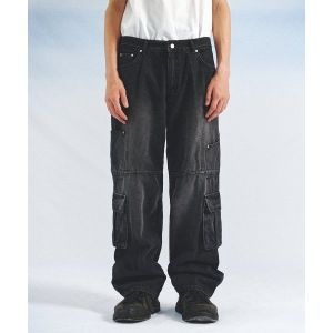 메인부스 Wild Cargo Denim Pants VINTAGE BLACK MB23F3LPU03VC 1076648_이미지