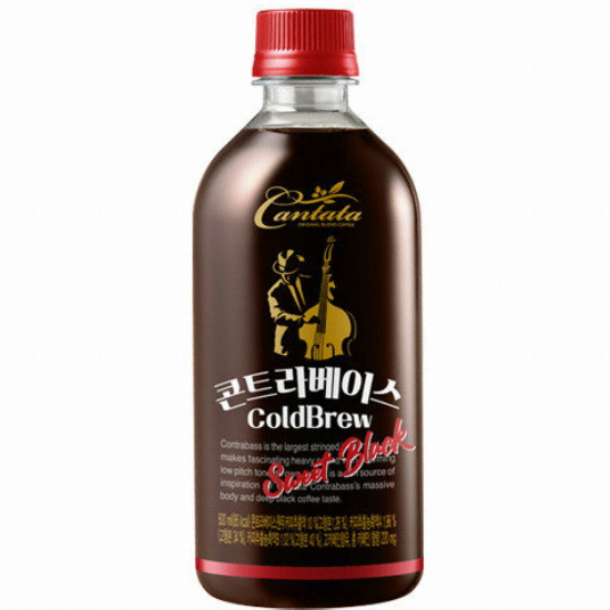 롯데푸드 칸타타 콘트라베이스 콜드브루 스위트 블랙 500ml (18개)_이미지