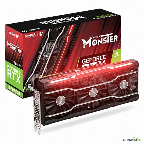 이엠텍 HV 지포스 RTX 2080 SUPER BLACK MONSTER D6 8GB_이미지