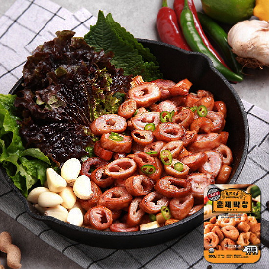 국제식품 꾸브라 참나무 훈제막창 300g (1개)_이미지