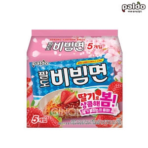 팔도 비빔면 딸기 135g(봄에디션) (5개)_이미지