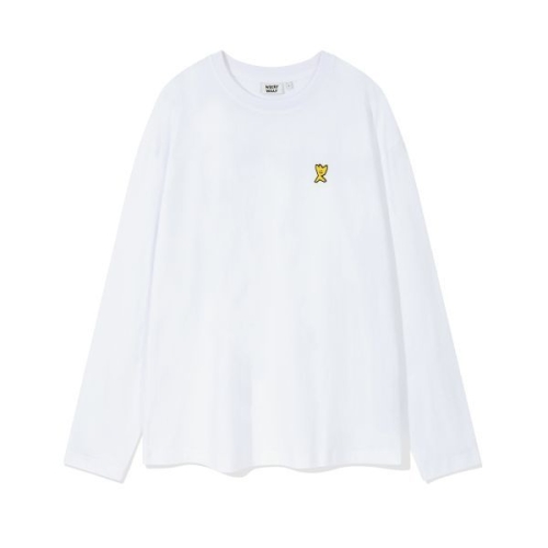 비케이브 와키윌리 와키월리 WACKY WILLY 베이직 타이포 롱슬리브 화이트 MG2403LT01WH 121292