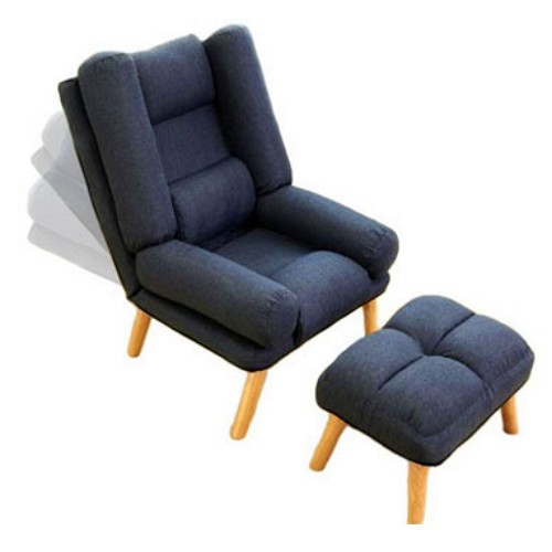 브노오 구름 패브릭 리클라이너 1인용 (스툴포함)_이미지