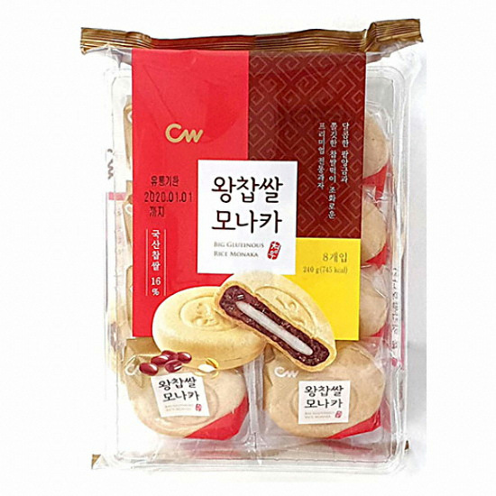 청우식품 왕찹쌀 모나카 240g이미지입니다. 누르면 해당 게시물로 새창이동합니다.