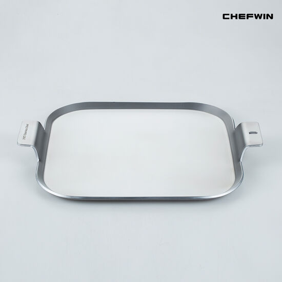 쉐프윈 316 스퀘어팬 양수 사각팬 (28cm)_이미지