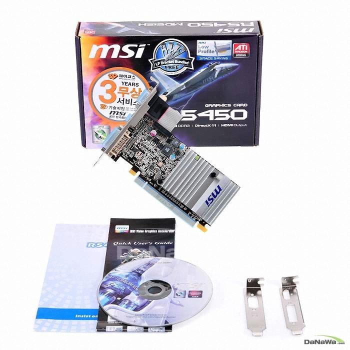 MSI �󵥿� HD 5450 R5450-MD512D3H D3 512MB LP