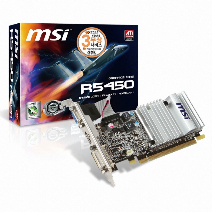 MSI 라데온 HD 5450 R5450-MD512D3H D3 512MB LP_이미지