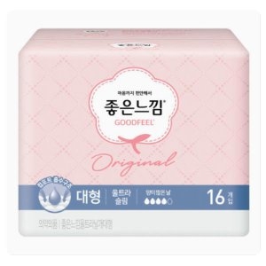 오리지널 울트라슬림 날개 중형 18매*3팩 + 대형 16매*3팩