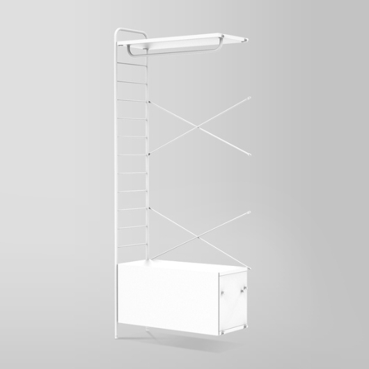 두닷 콰트로 에어 시스템 5단 연결형 1단 서랍 드레스룸 행거 800