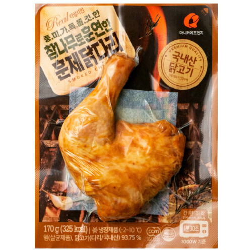 마니커 참나무로 훈연한 훈제닭다리 170g (5개)_이미지