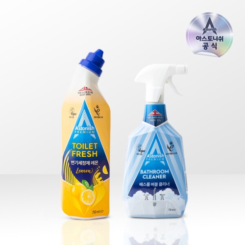 배스룸 클리너 750ml + 변기세정제 레몬 750ml