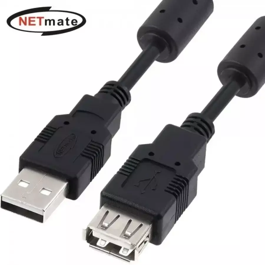 강원전자 NETmate USB 2.0 (A-A) (M/F) 노이즈필터 연장 케이블