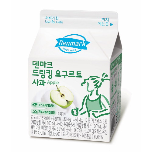 동원F&B 덴마크 드링킹 요구르트 사과 275ml