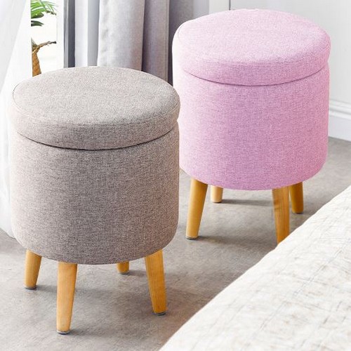 밴프 마인 패브릭 수납 스툴_이미지