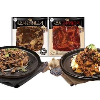 신세계푸드 올반 바짝 오리 불고기 고추장불고기 3팩+간장불고기 3팩