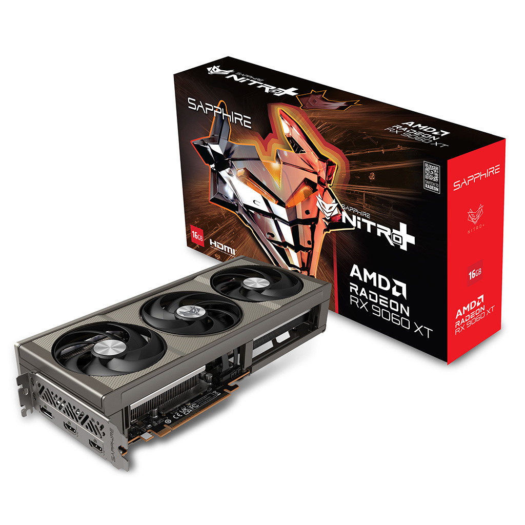SAPPHIRE <b>라데온</b> RX 9060 XT NITRO+ OC D6 16GB