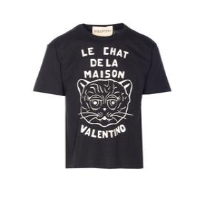 발렌티노 르 CHAT 드 MAISON 패치 티셔츠 MG16PB32/9RA B0011653897