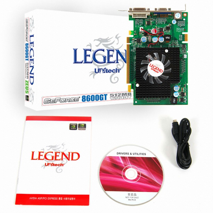 유니텍전자 LEGEND 지포스 8600GT ZEUS 128BIT 512MB_이미지