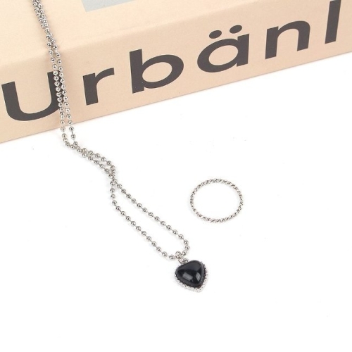 Y2K 하트 목걸이 실버악세사리 하트목걸이 WFI88LB