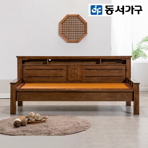 동서가구 무디 소나무 원목 흙소파 MS (C흙판)_이미지