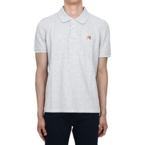 메종키츠네 남성 헤드폭스 패치 PK 반팔 그레이_LM00208KJ7002 H120