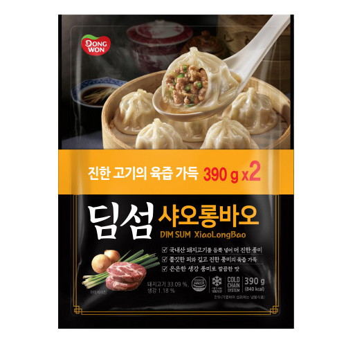 동원F&B 딤섬 샤오롱바오 390g (2개)