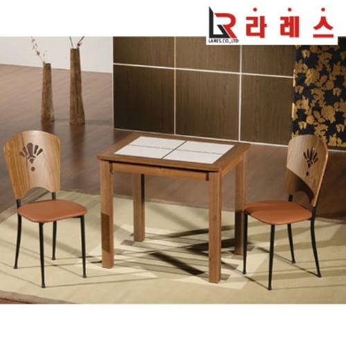 라레스가구 피츠 식탁 790 (의자2개)_이미지