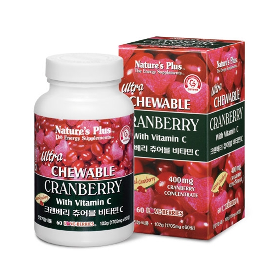 네이쳐스플러스 크랜베리 츄어블 비타민C 60정 (1개)_이미지