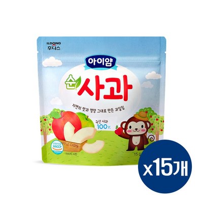 일동후디스 아이얌 동결건조 과일칩 (15g,15개)_이미지