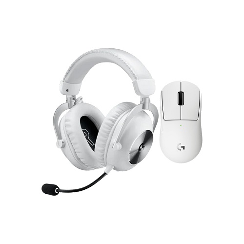로지텍 PRO X SUPERLIGHT 2c + PRO X 2 무선 마우스 헤드셋 세트 (화이트)