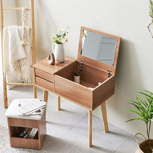 리빙디자인연구소 커프 러브웰 시크릿 수납 화장대 800_이미지