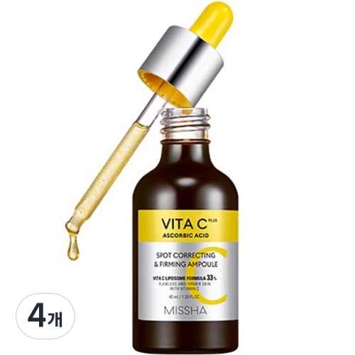 미샤 비타씨플러스 잡티씨 탄력앰플 40ml (4개)_이미지