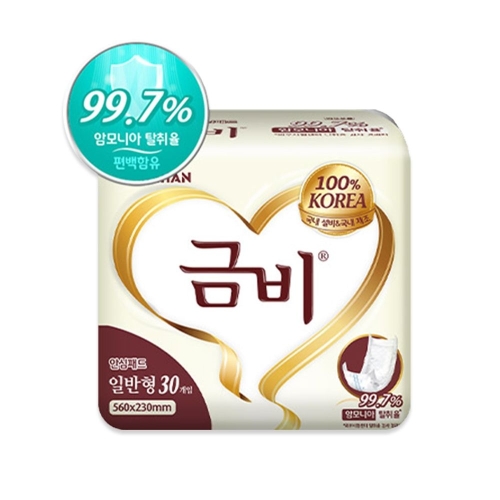  금비 속기저귀 실버 일반형 30개 [4팩(120개)]