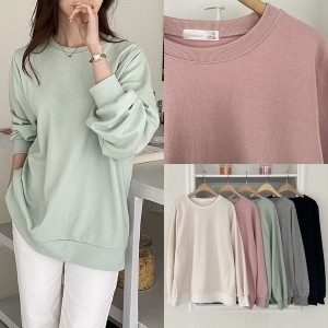 아이우먼 위쉬몰 SM 릴리무지루즈맨투맨티 Q583H402 빅사이즈