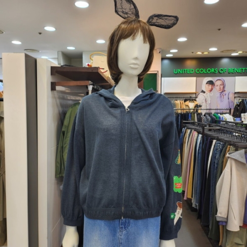 베네통 패치후드집업가디건 BAKC55331