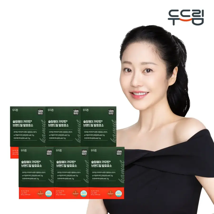 두드림 슬림웨이 카무트 브랜드밀 발효효소 30포 (6개)_이미지
